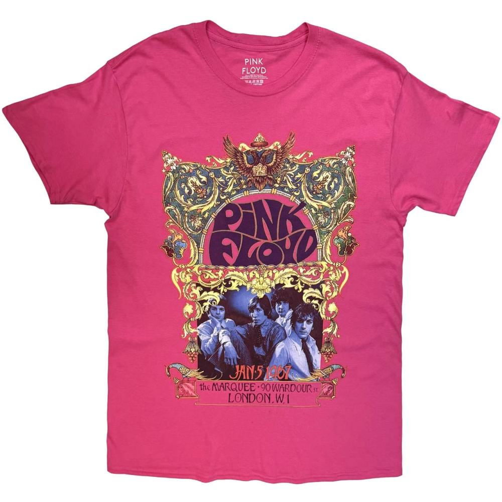 Pink Floyd - The Marquee Mens Tshirt - Pink